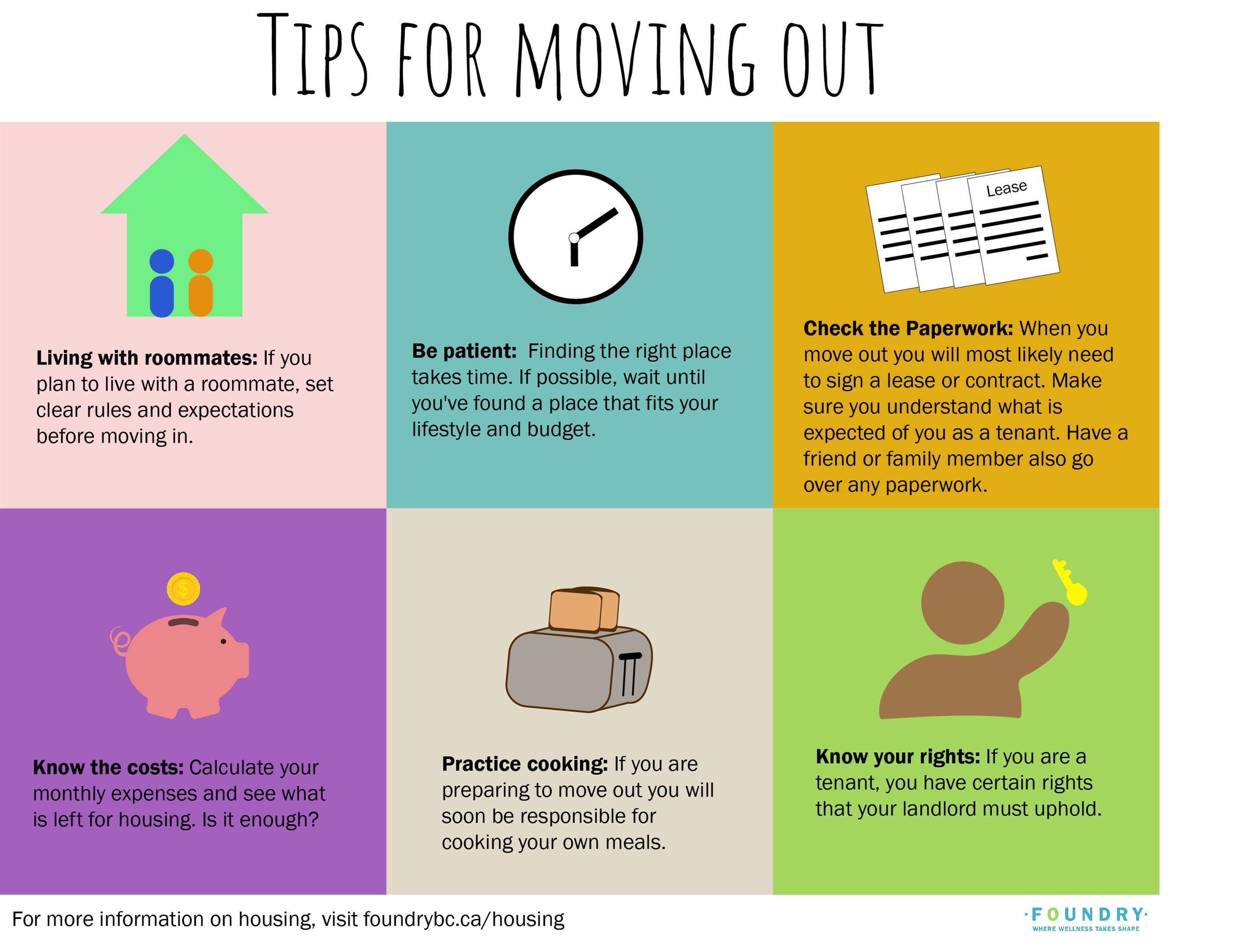 moving out, housing, new home, home, living with roommates,foundry, foundry social services